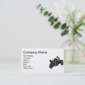 Grim Reaper zwart Visitekaartje (Staand voorkant)