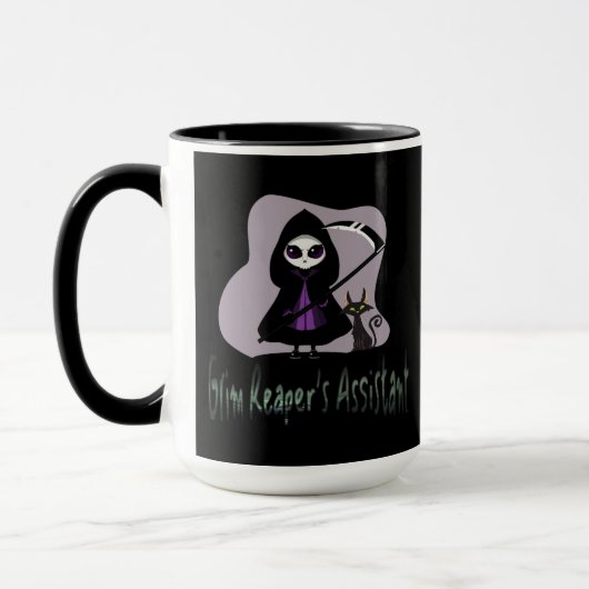 Grim Reaper's Assistent leuke grimmige maaier Mok (Links)
