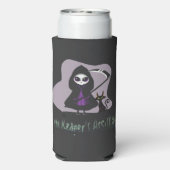 Grim Reaper's Assistent leuke grimmige maaier Seltzer Blikjeskoeler (Seltzer Achterkant)