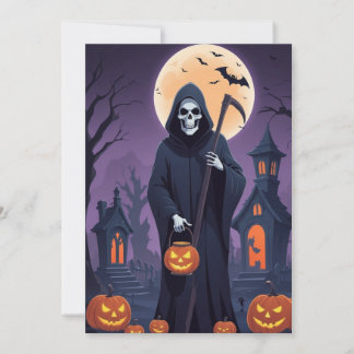 Grim Reaper's Greetings - Halloween Wenskaart Feestdagenkaart
