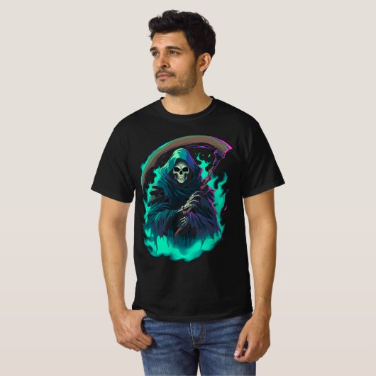 Grim Reaper's Scythe, de dood zelf T-shirt (Voorkant volledig)