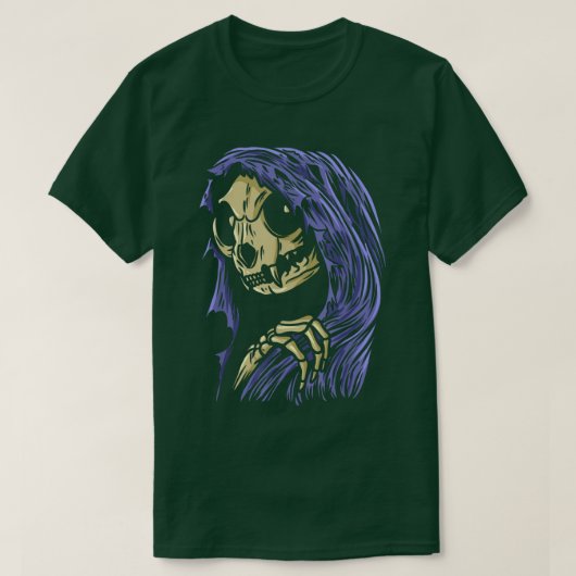 Grim Reapurr Death Grim Reaper Cat Halloween Cat L T-shirt (Design voorkant)