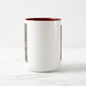 Grim Self Portrait Tweekleurige Koffiemok (Center)