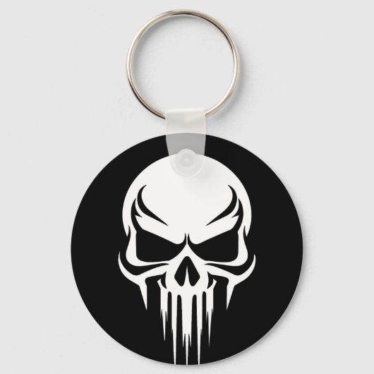 Grim Specter Dripping Skull Graphic Sleutelhanger (Voorkant)