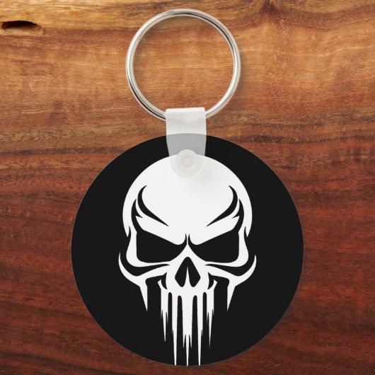 Grim Specter Dripping Skull Graphic Sleutelhanger (Voorkant)