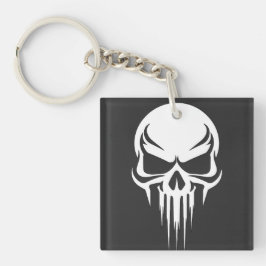 Grim Specter Dripping Skull Graphic Sleutelhanger