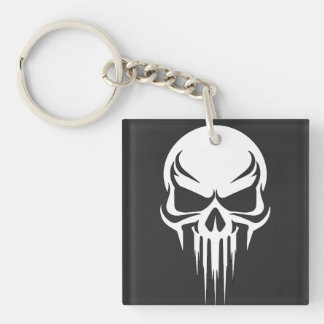 Grim Specter Dripping Skull Graphic Sleutelhanger
