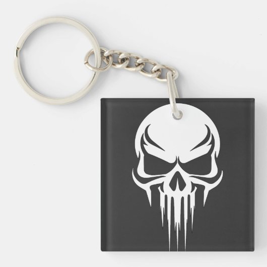 Grim Specter Dripping Skull Graphic Sleutelhanger (voorkant)