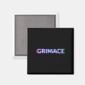 Grimace Edgy Esthetische Grunge Emo Pastel Gothic Magneet (Voorkant / Achterkant)