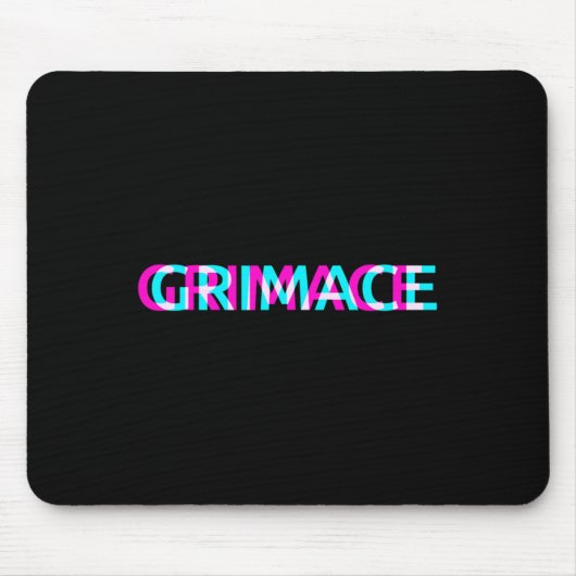Grimace Edgy Esthetische Grunge Emo Pastel Gothic  Muismat (Voorkant)