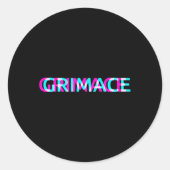 Grimace Edgy Esthetische Grunge Emo Pastel Gothic  Ronde Sticker (Voorkant)