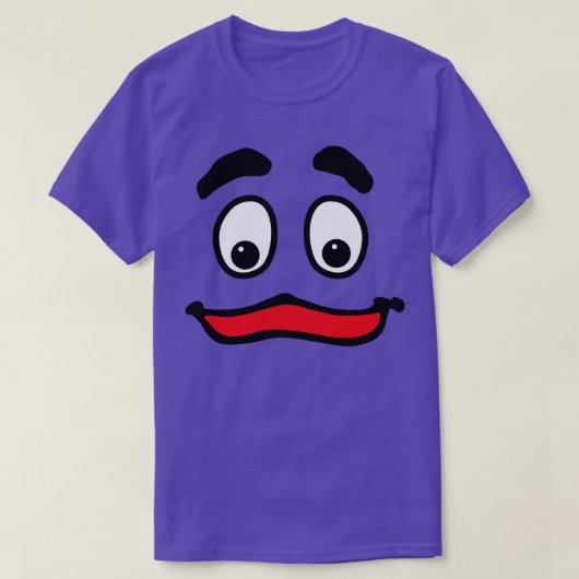Grimace gezicht t-shirt (Design voorkant)