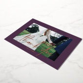 Grimace Wedding Echte Folie 2 foto's Bedankt Kaart (Gedraaid)