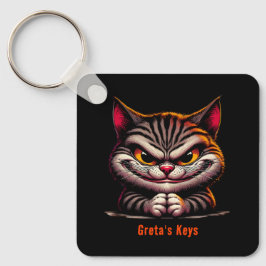 Grimacing Cat Sleutelhanger