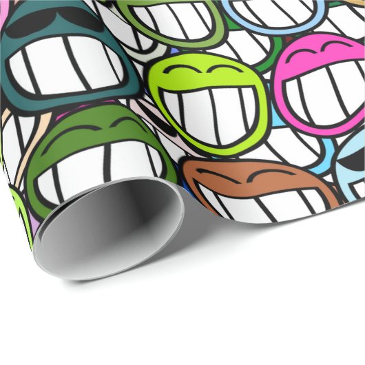 Grimaes op cadeaupapier (Rol Hoek)