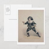 Grimaldi als Scaramouche uit de Commedia dell'Ar Briefkaart (Voorkant / Achterkant)