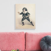Grimaldi als Scaramouche uit de Commedia dell'Ar Canvas Afdruk (Insitu (Woonkamer))