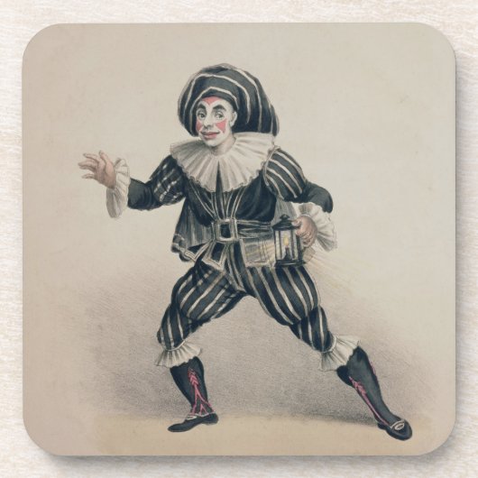 Grimaldi als Scaramouche uit de Commedia dell'Ar Drankjes Onderzetter (Voorkant)