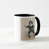 Grimaldi als Scaramouche uit de Commedia dell'Ar Mok (Voorkant rechts)