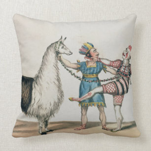 Grimaldi en de Alpaca in het Populaire Pantomime Kussen