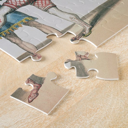 Grimaldi en de Alpaca in het Populaire Pantomime Legpuzzel (Zijkant)