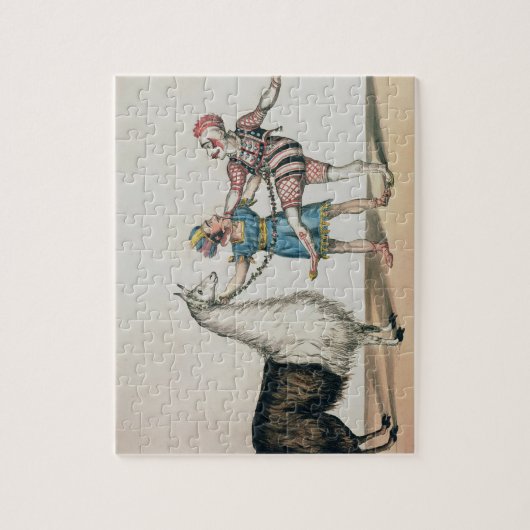 Grimaldi en de Alpaca in het Populaire Pantomime Legpuzzel (Verticaal)