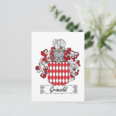 Grimaldi Family Crest Briefkaart