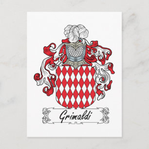 Grimaldi Family Crest Briefkaart
