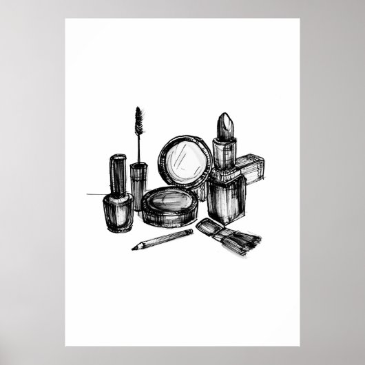 Grimas mode schets poster (Voorkant)