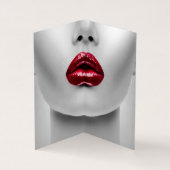 Grimasseur Foto lippenstift gloss Visitekaartje (Binnen)
