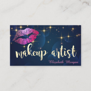 Grimasseur Moderne Glitterige Lippen Sterren Donke Visitekaartje