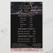 Grimasseur Rose Goud Marmer flyer (Voorkant)