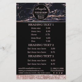 Grimasseur Rose Goud Marmer flyer