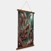 Grimbone en Skulldust, gemonteerd hun grote haksel Hangend Wandkleed (Gebogen)