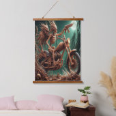 Grimbone en Skulldust, gemonteerd hun grote haksel Hangend Wandkleed (Slaapkamer)