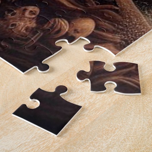 Grimbone en Skulldust, gemonteerd hun grote haksel Legpuzzel (Zijkant)