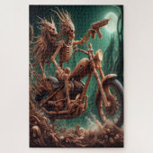 Grimbone en Skulldust, gemonteerd hun grote haksel Legpuzzel (Verticaal)