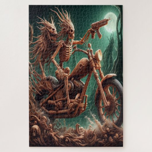 Grimbone en Skulldust, gemonteerd hun grote haksel Legpuzzel (Verticaal)