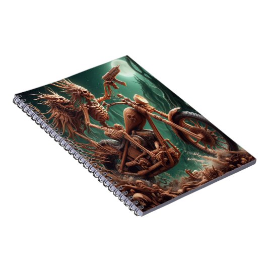 Grimbone en Skulldust, gemonteerd hun grote haksel Notitieboek (Rechterzijde)