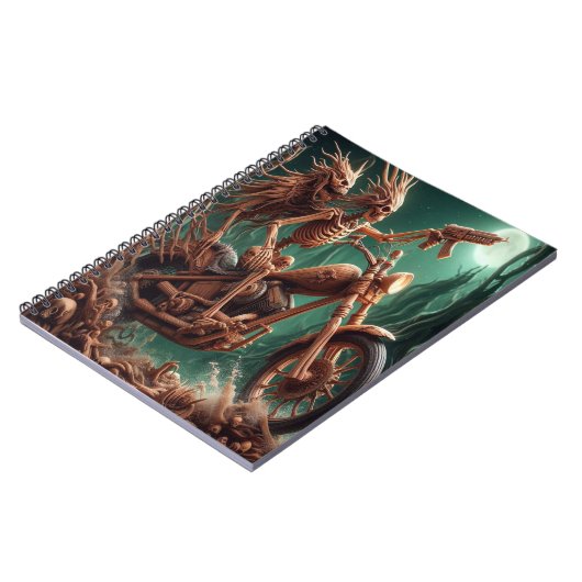 Grimbone en Skulldust, gemonteerd hun grote haksel Notitieboek (Linkerzijde)