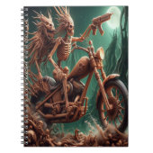 Grimbone en Skulldust, gemonteerd hun grote haksel Notitieboek (Voorkant)