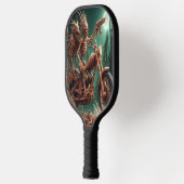 Grimbone en Skulldust, gemonteerd hun grote haksel Pickleball Paddle (Links)