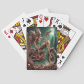 Grimbone en Skulldust, gemonteerd hun grote haksel Pokerkaarten (Achterkant)