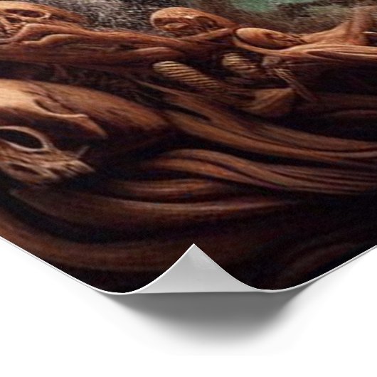 Grimbone en Skulldust, gemonteerd hun grote haksel Poster (Hoek)