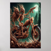 Grimbone en Skulldust, gemonteerd hun grote haksel Poster (Voorkant)
