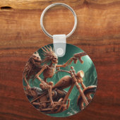 Grimbone en Skulldust, gemonteerd hun grote haksel Sleutelhanger (Achterkant)