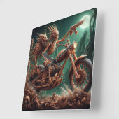 Grimbone en Skulldust, gemonteerd hun grote haksel Vierkante Klok (Hoek)