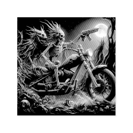 Grimbone en Skulldust, gemonteerd hun grote haksel Zelfinktende Stempel (Design)