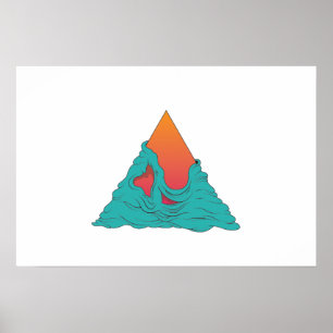 Grime Sunset Triangle Poster