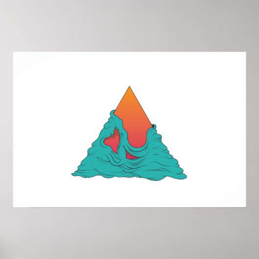 Grime Sunset Triangle Poster (Voorkant)